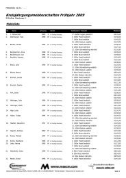 Kreisjahrgangsmeisterschaften Frühjahr 2009 - Schwimmverein ...