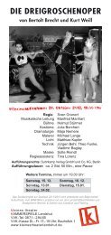Flyer zum Download - Kleines Theater Kammerspiele Landshut