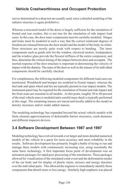 Vehicle Crashworthiness and Occupant Protection - Chapter 3