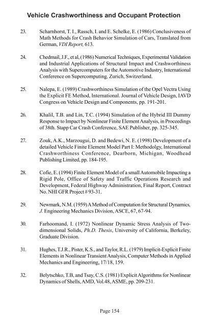 Vehicle Crashworthiness and Occupant Protection - Chapter 3