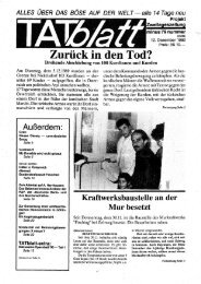 Das TATblatt-extra: Diskussion Opernball '90 erscheint bis zum ...