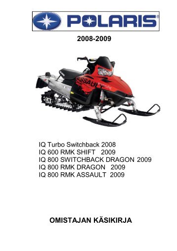 2009 Switchback ja RMK.pdf - Polaris