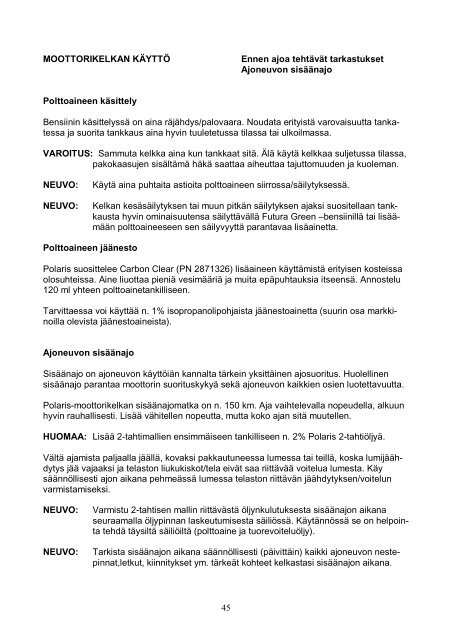 2009 Switchback ja RMK.pdf - Polaris