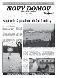 KalnÃ¡ voda uÅ¾ prosakuje i do ÄeskÃ© politiky - NovÃ©ho Domova