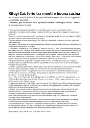 Leggi e scarica il file pdf con tutte le notizie sui rifugi bergamaschi