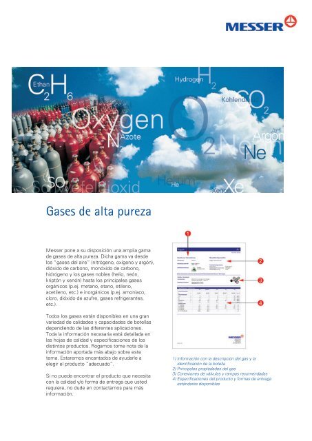 Gases de alta pureza - Messer