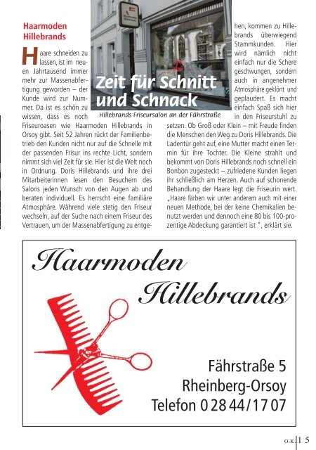 ORSOY KURIER 2 - Schreib- und Fotodesigns Sass Rheinberg