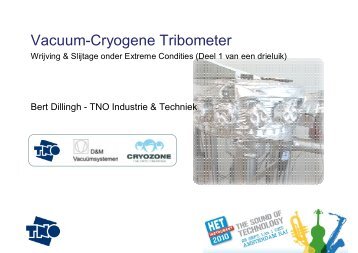 download presentatie Bert Dillingh, TNO Industry & Techniek