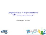 download presentatie Pieter D'Espallier, ACTA vzw