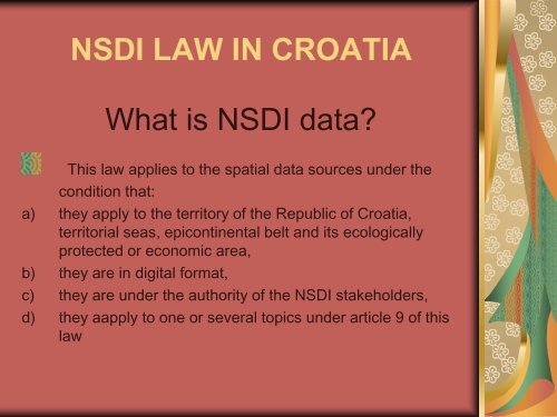 nsdi law in croatia - INSPIRATION