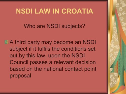nsdi law in croatia - INSPIRATION