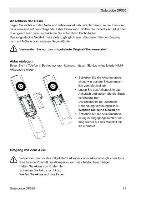 Schnurloses DECT-Telefon mit Anrufbeantworter ...