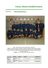Frauen, Women Handball Austria - UHC Eggenburg