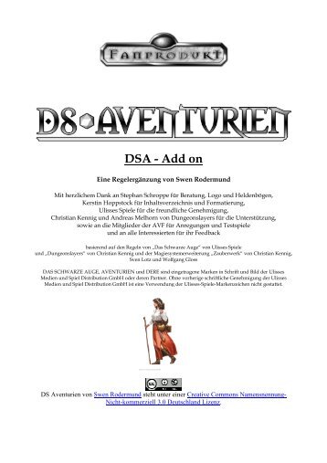 DS Aventurien - DSA Add on