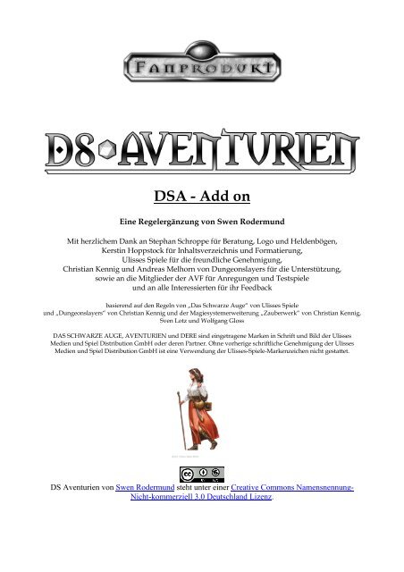 DS Aventurien - DSA Add on