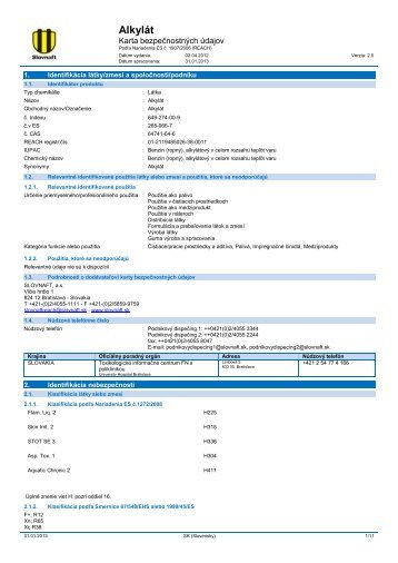 Alkylát 2.0. rev. (pdf, 341 kB) - Slovnaft