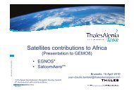 Thales Alenia Space - Africa-EU Partnership