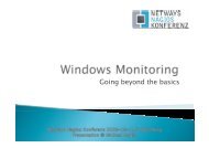 Michael Medin_Advanced Windows monitoring - netways