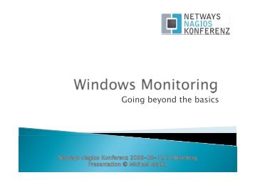 Michael Medin_Advanced Windows monitoring - netways