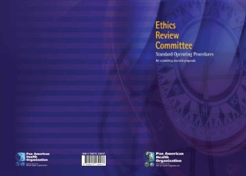 Ethics Review Committee. Standard Operating ... - PAHO/WHO