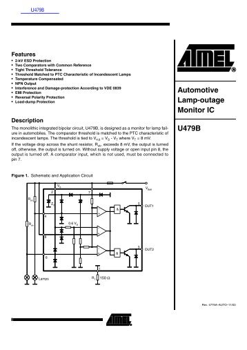 Automotive Lamp-outage Monitor IC U479B