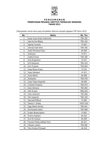 pengumumanPenerimaanPegawai2013.pdf (25.9 kbytes) - ITB