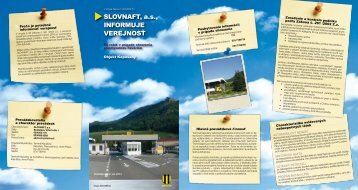 Kapušany (pdf, 1.8 MB) - Slovnaft