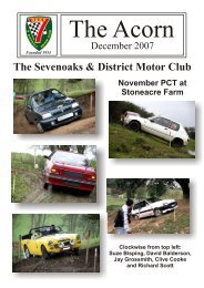 Dec - Sevenoaks & District Motor Club