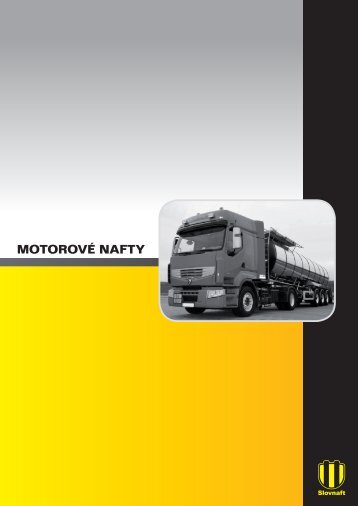 Motorové nafty (pdf, 1002 kB) - Slovnaft