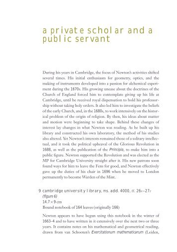 a private scholar and a public servant - Cambridge University Library