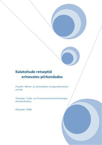 Kalatoitude retseptid erinevates piirkondades