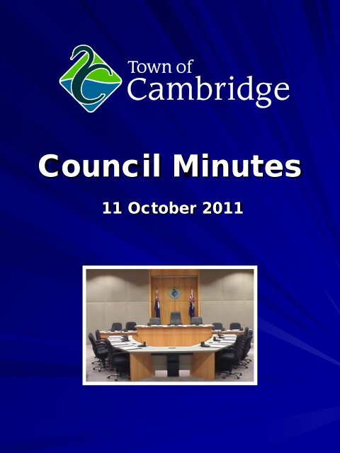 Council Minutes - Town of Cambridge