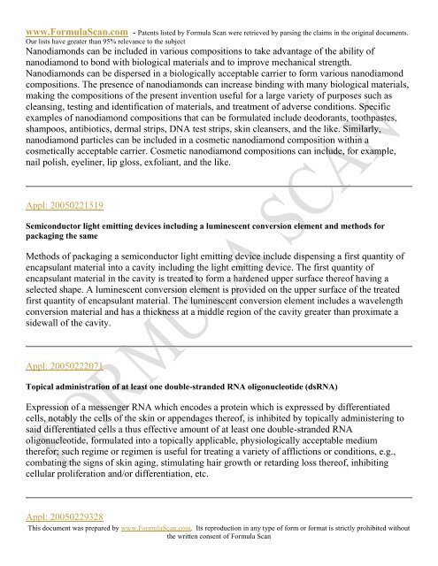 HAIR STYLING PATENTS FOR 2006 - Patent and Intellectual ...