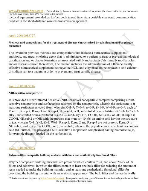 HAIR STYLING PATENTS FOR 2006 - Patent and Intellectual ...