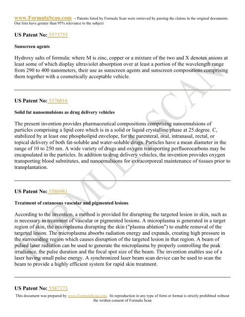 HAIR STYLING PATENTS FOR 2006 - Patent and Intellectual ...