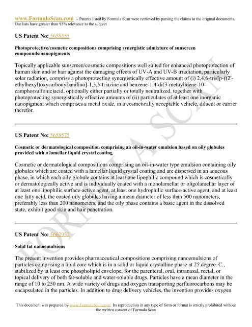 HAIR STYLING PATENTS FOR 2006 - Patent and Intellectual ...