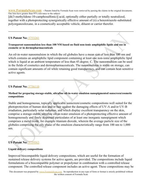 HAIR STYLING PATENTS FOR 2006 - Patent and Intellectual ...