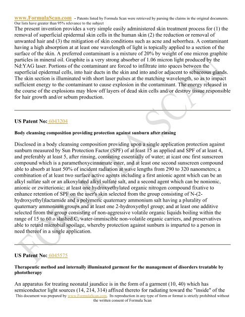 HAIR STYLING PATENTS FOR 2006 - Patent and Intellectual ...