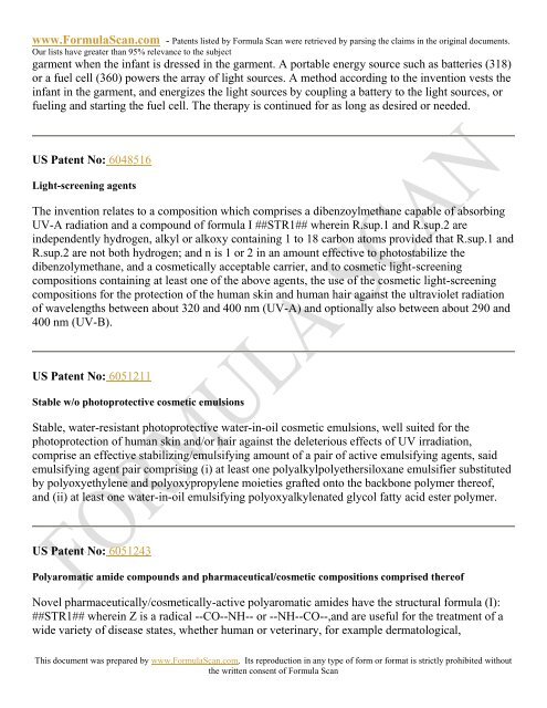 HAIR STYLING PATENTS FOR 2006 - Patent and Intellectual ...