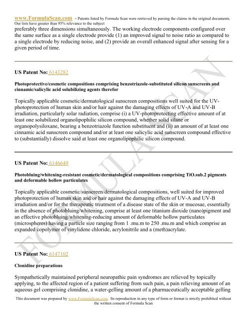 HAIR STYLING PATENTS FOR 2006 - Patent and Intellectual ...