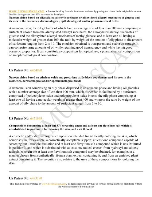 HAIR STYLING PATENTS FOR 2006 - Patent and Intellectual ...