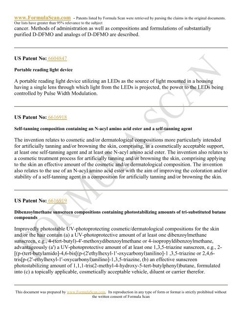 HAIR STYLING PATENTS FOR 2006 - Patent and Intellectual ...