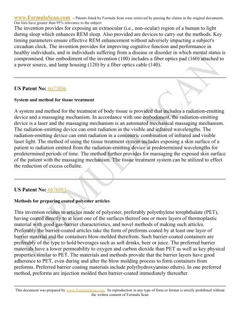 HAIR STYLING PATENTS FOR 2006 - Patent and Intellectual ...