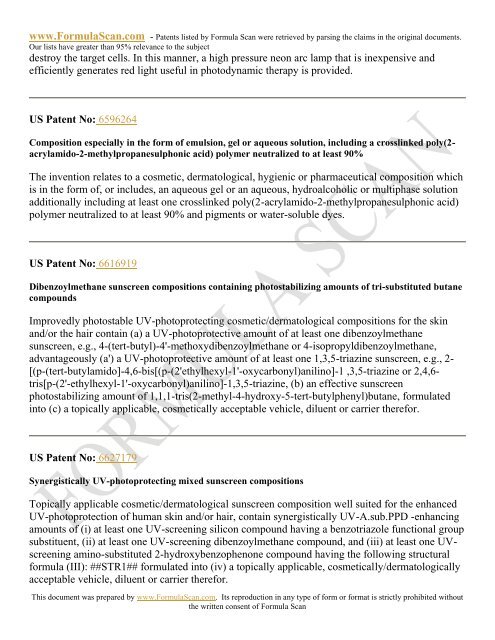 HAIR STYLING PATENTS FOR 2006 - Patent and Intellectual ...