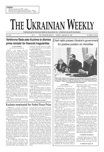 Ukraine - The Ukrainian Weekly