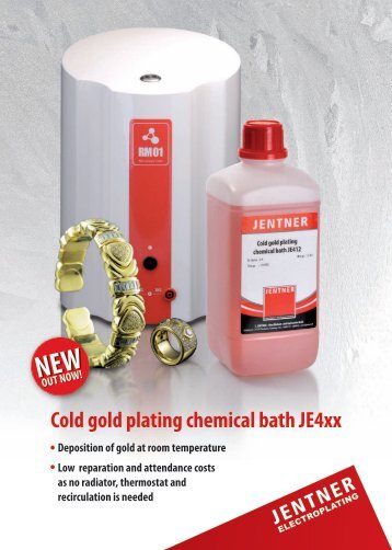Cold gold plating chemical bath JE4xx - Jentner.de