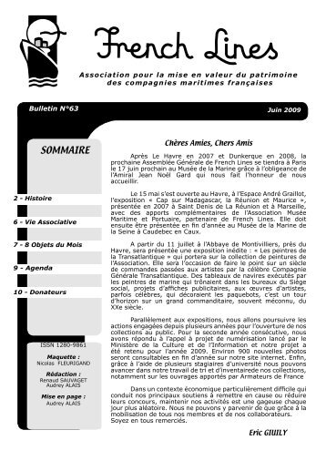 bulletin 63 au format pdf - French Lines