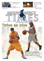 Issue 12 - Mount Mercy Times - Mount Mercy University