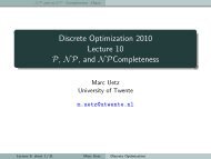 Discrete Optimization 2010 Lecture 10 P, NP, and NPCompleteness