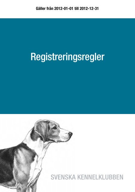Registreringsregler - Svenska Kennelklubben